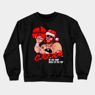 cream santa macho man xmas Crewneck Sweatshirt